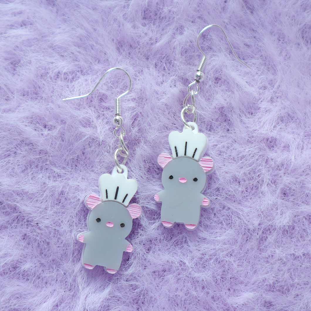 Rat Chef Earrings