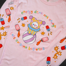 Load image into Gallery viewer, Consume Batteries Long Sleeve Tee
