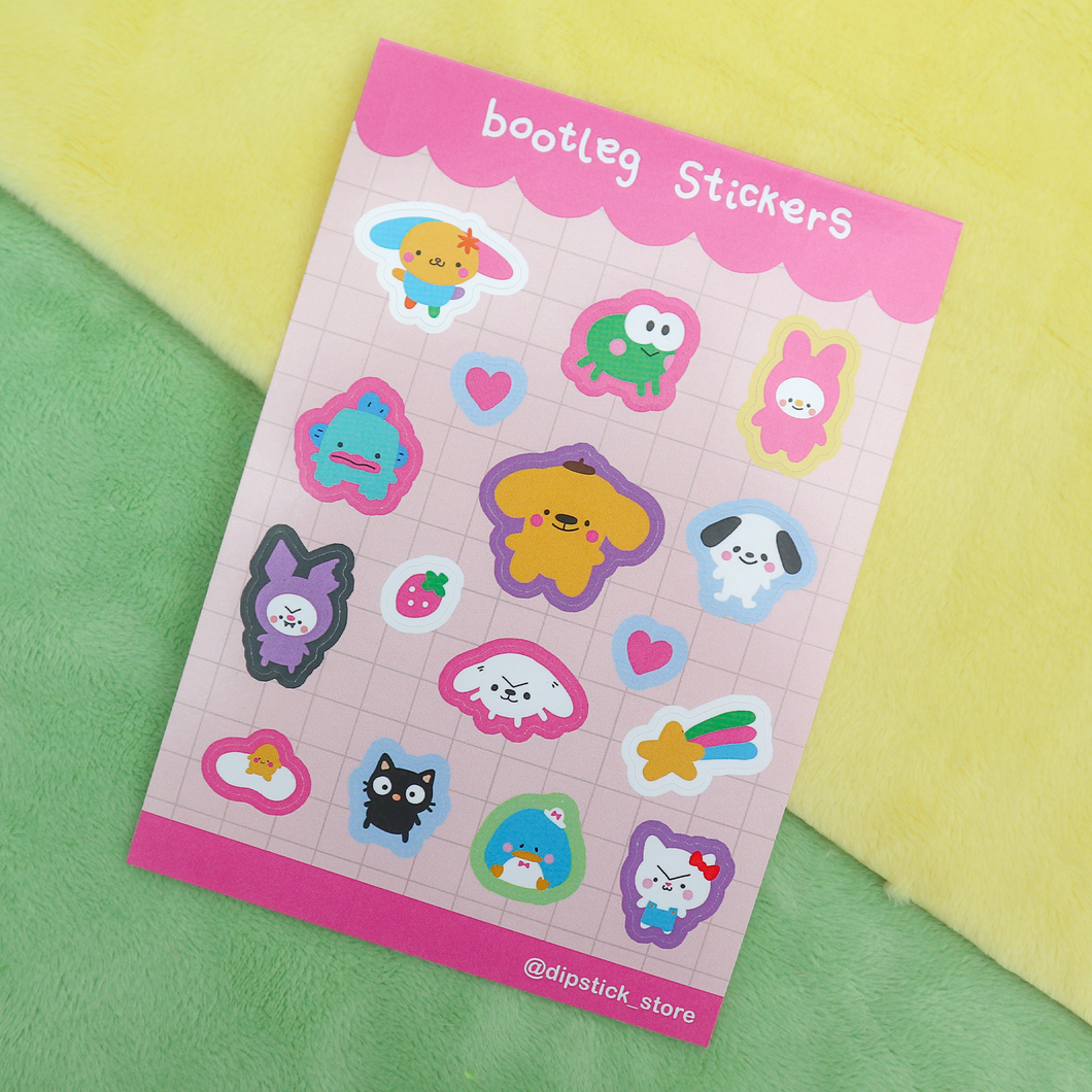 Bootleg Sticker Sheet