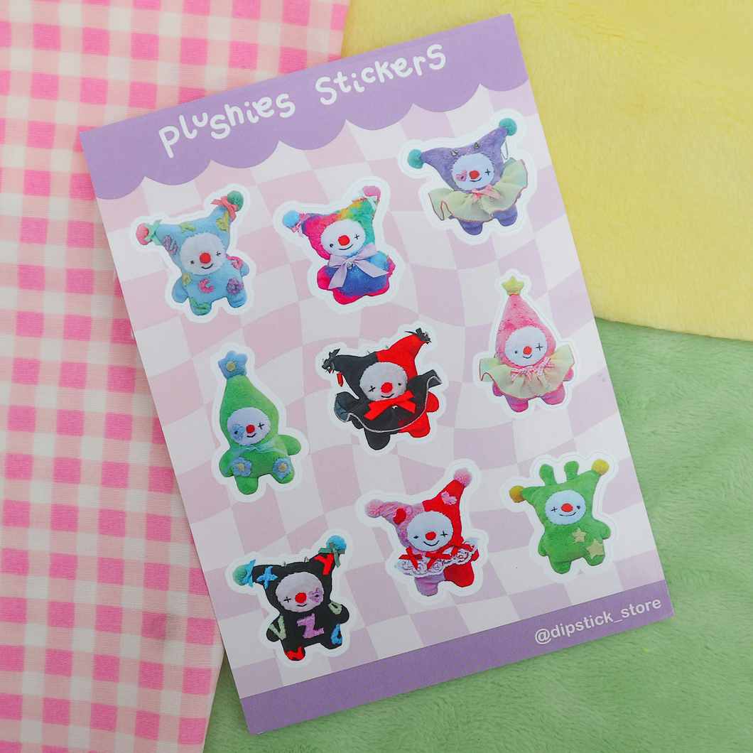 Plushie Sticker Sheet